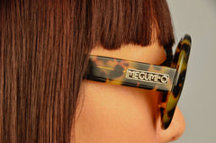 MEGUMI•O Polarized No Cheek Touch<br /> Jackie O Sunglasses (Blonde Tortoise)